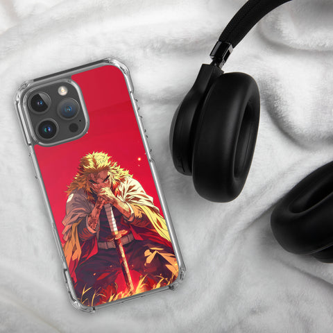 MagSafe® clear case for iPhone® | Rengoku | Demon Slayer