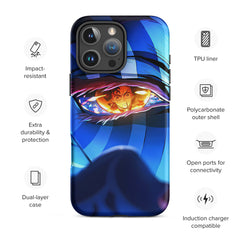 Tough Case for iPhone® | Akaza | Demon Slayer